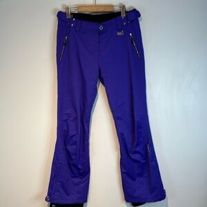 Karbon women’s purple  snowboarding pants size 8 NWOT stunning